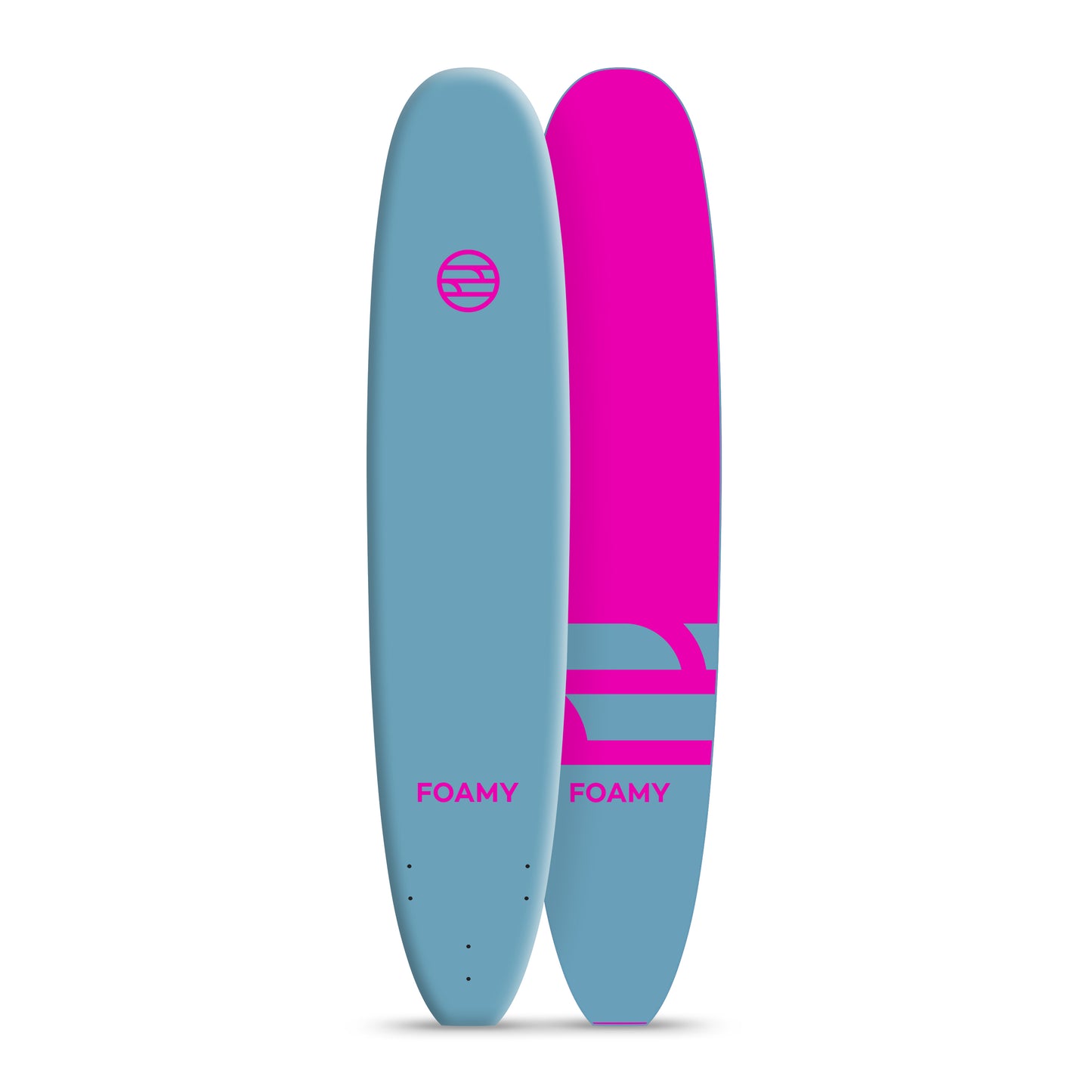 9' Duke Steel Blue & Pink Single Fin Compatible